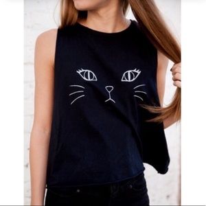 Brandy Melville Cat Muscle Tee top
